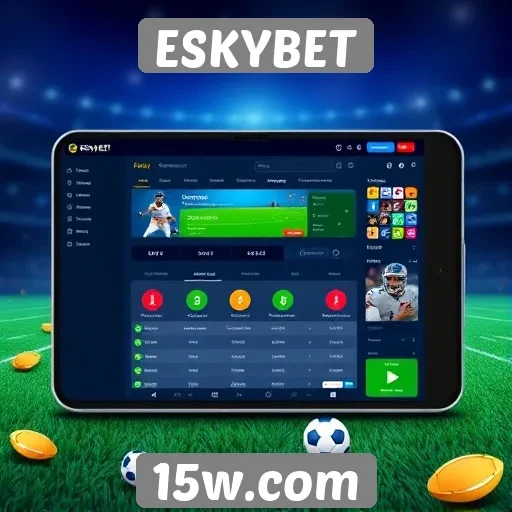 Interface do usuário do ESKYBET é intuitiva