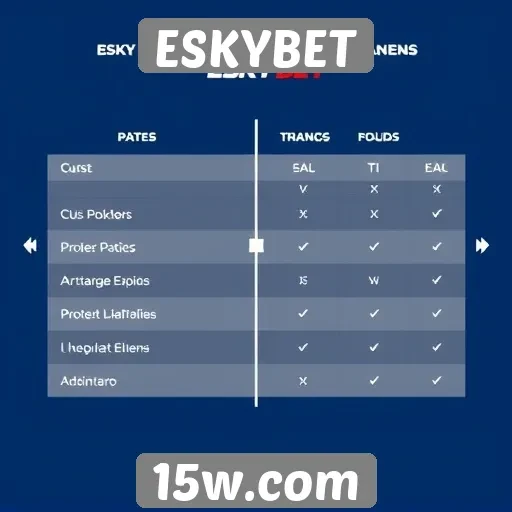 Comparativo entre ESKYBET e outros sites de apostas